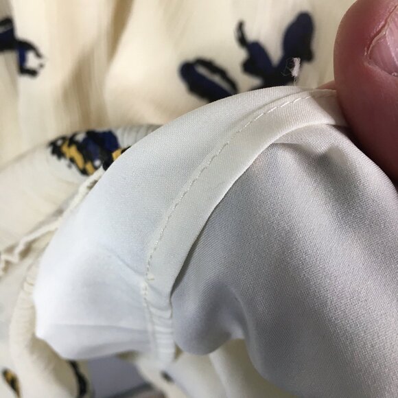 SEA New York Dress Womens 6 Beige Black 100% Silk Gauze Abstract Aztec Southwest - Picture 9 of 16